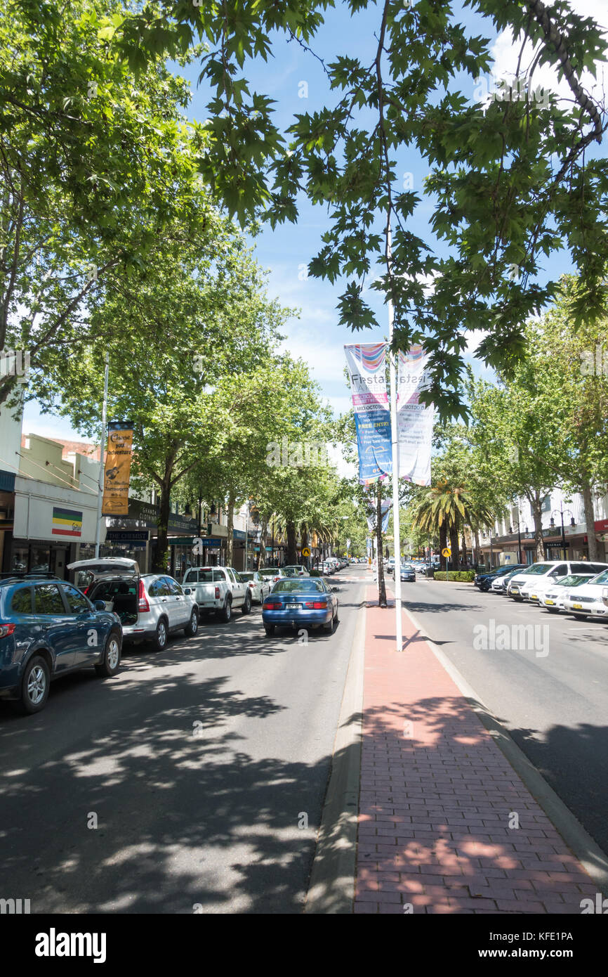 Tamworth NSW Australia. Peel Street. Foto Stock