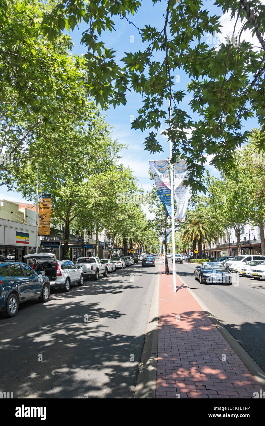 Tamworth NSW Australia. Peel Street. Foto Stock