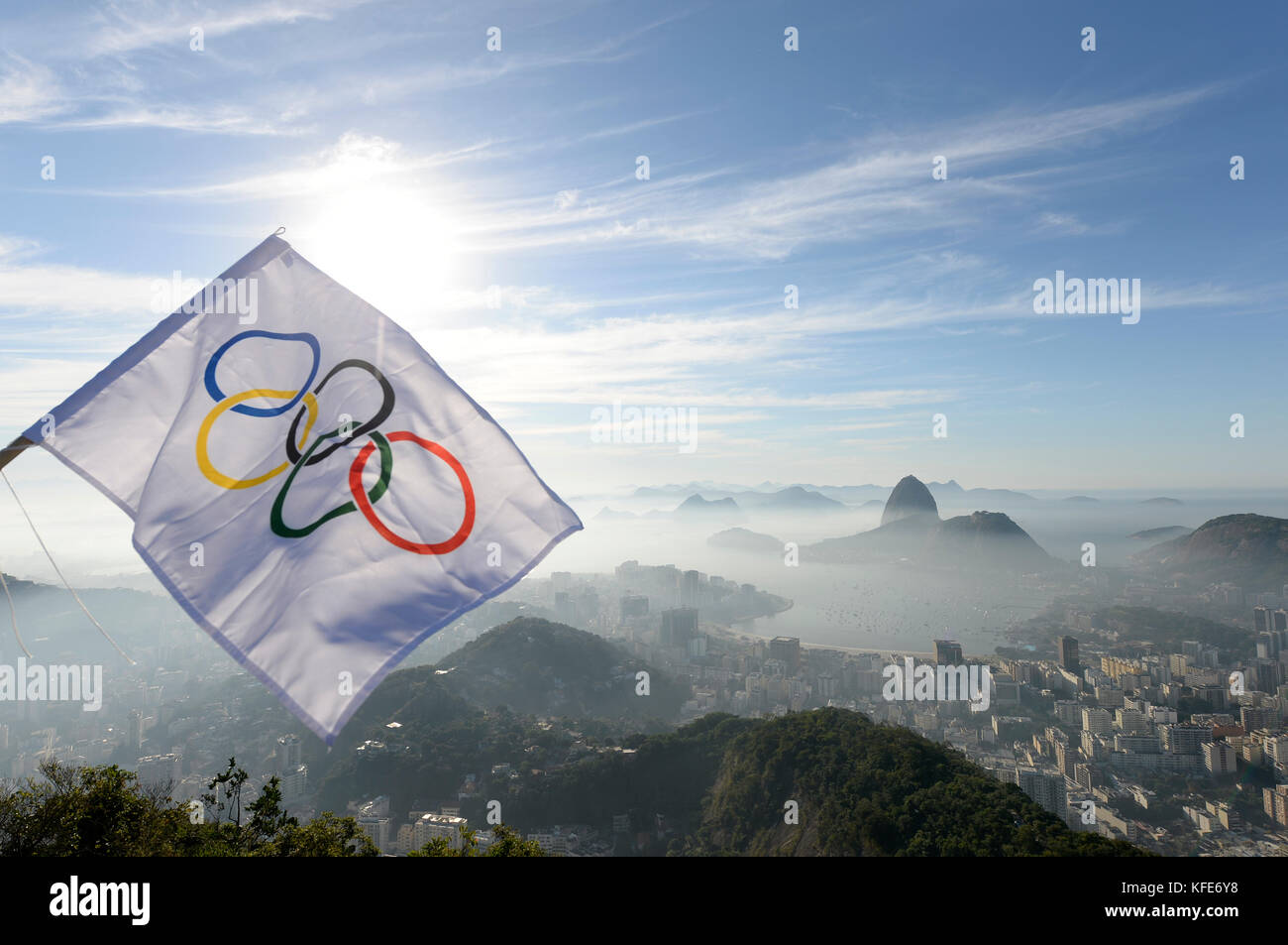 Rio de janeiro-Brasile 05 agosto 2016- party nella città di Rio de Janeiro, per l'arrivo dei giochi olimpici 2016 Foto Stock