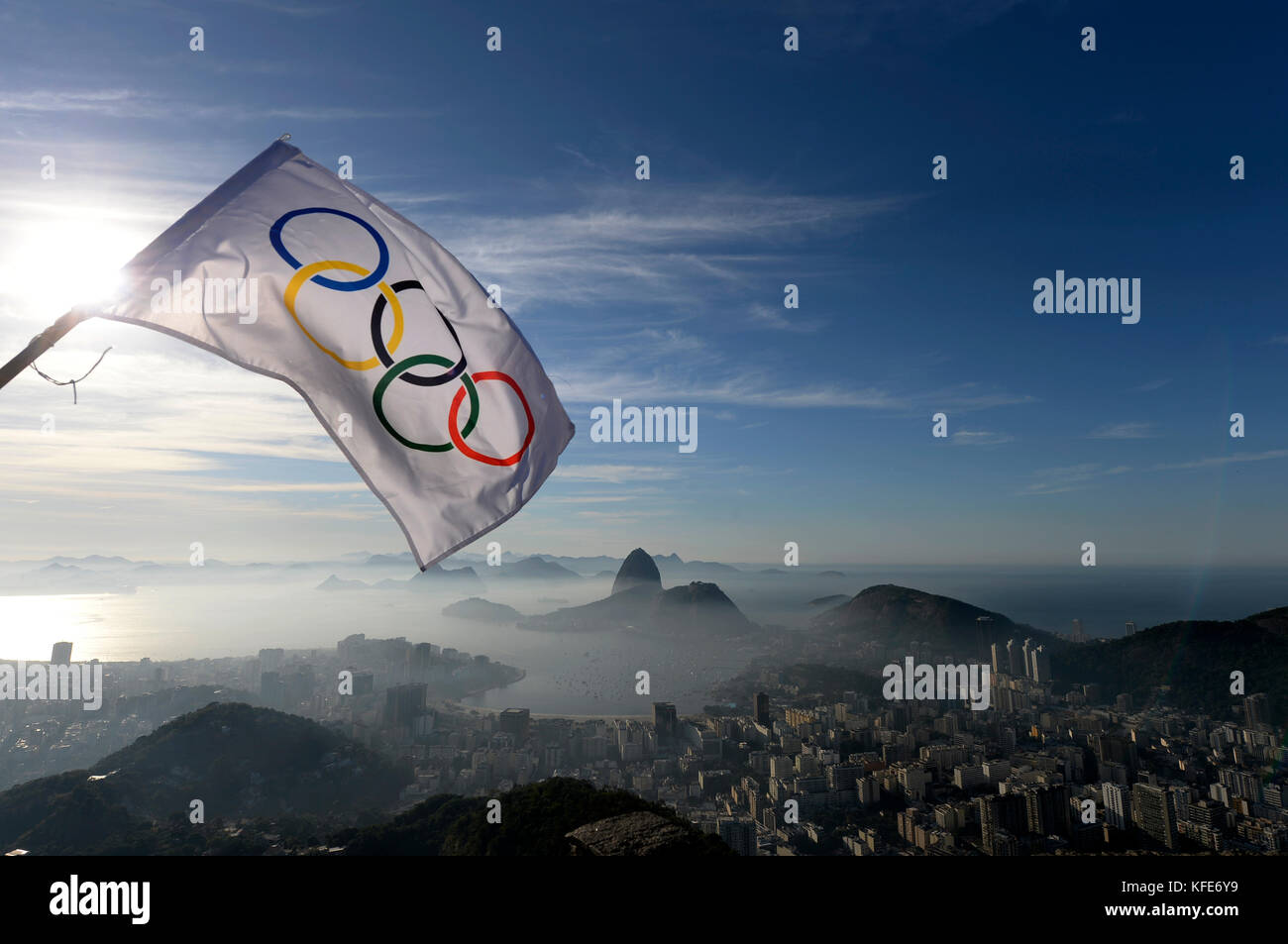 Rio de janeiro-Brasile 05 agosto 2016- party nella città di Rio de Janeiro, per l'arrivo dei giochi olimpici 2016 Foto Stock