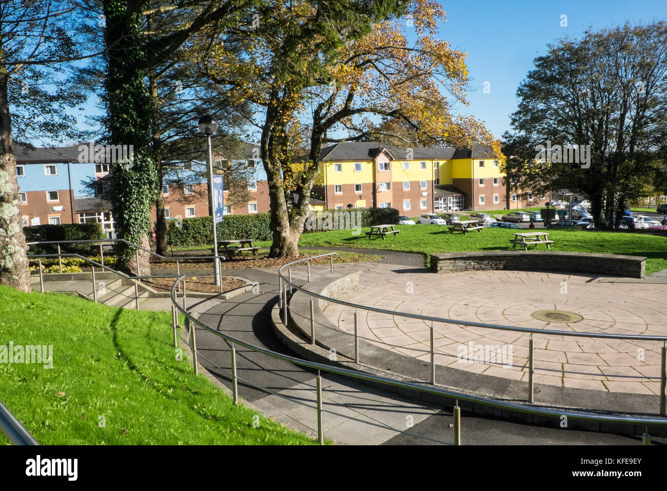 Università del Galles Trinità San Davide,UWTSD,campus,Carmarthen,Carmarthenshire,Galles,U.K.,UK,l'Europa,studente,studenti,l'istruzione,educational,facoltà, Foto Stock