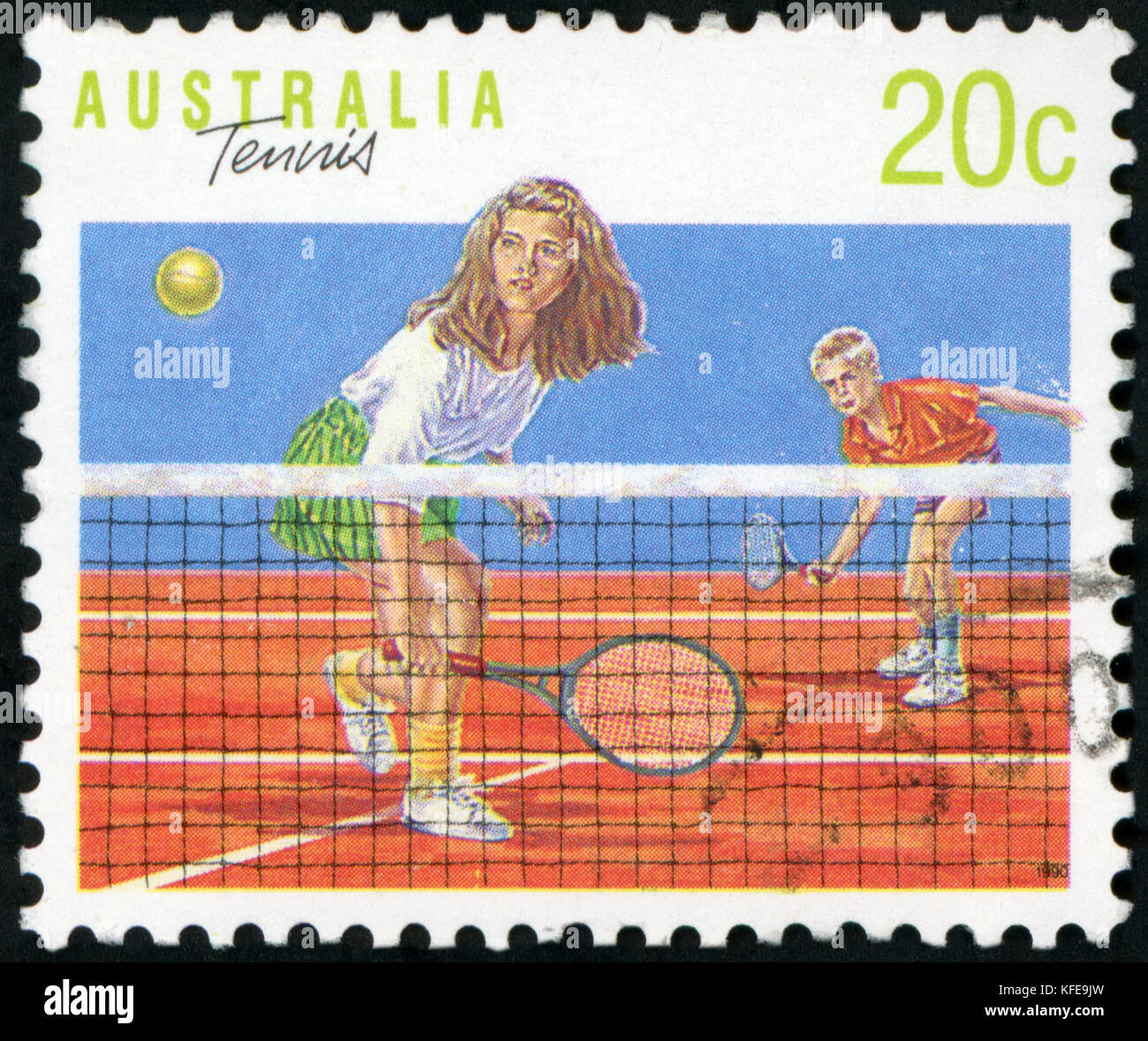 Francobollo ( Australia - Tenis ) Foto Stock
