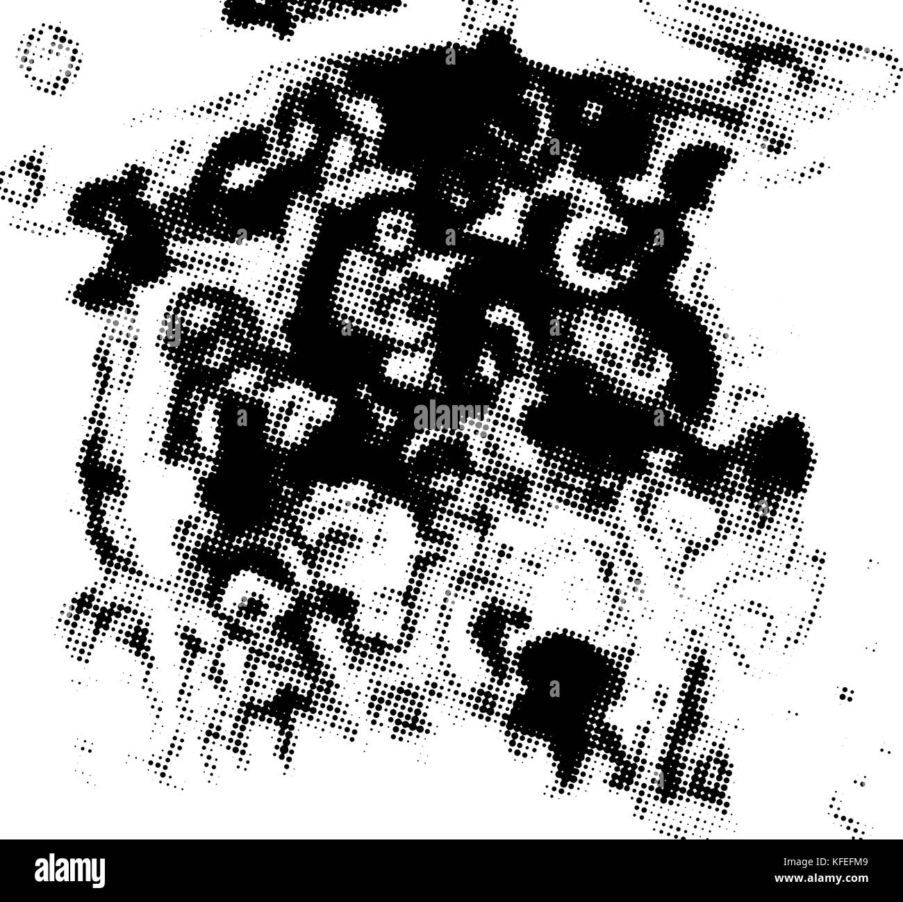 Bianco e nero texture grunge abstract sfondo halftone. disegno vettoriale. Illustrazione Vettoriale