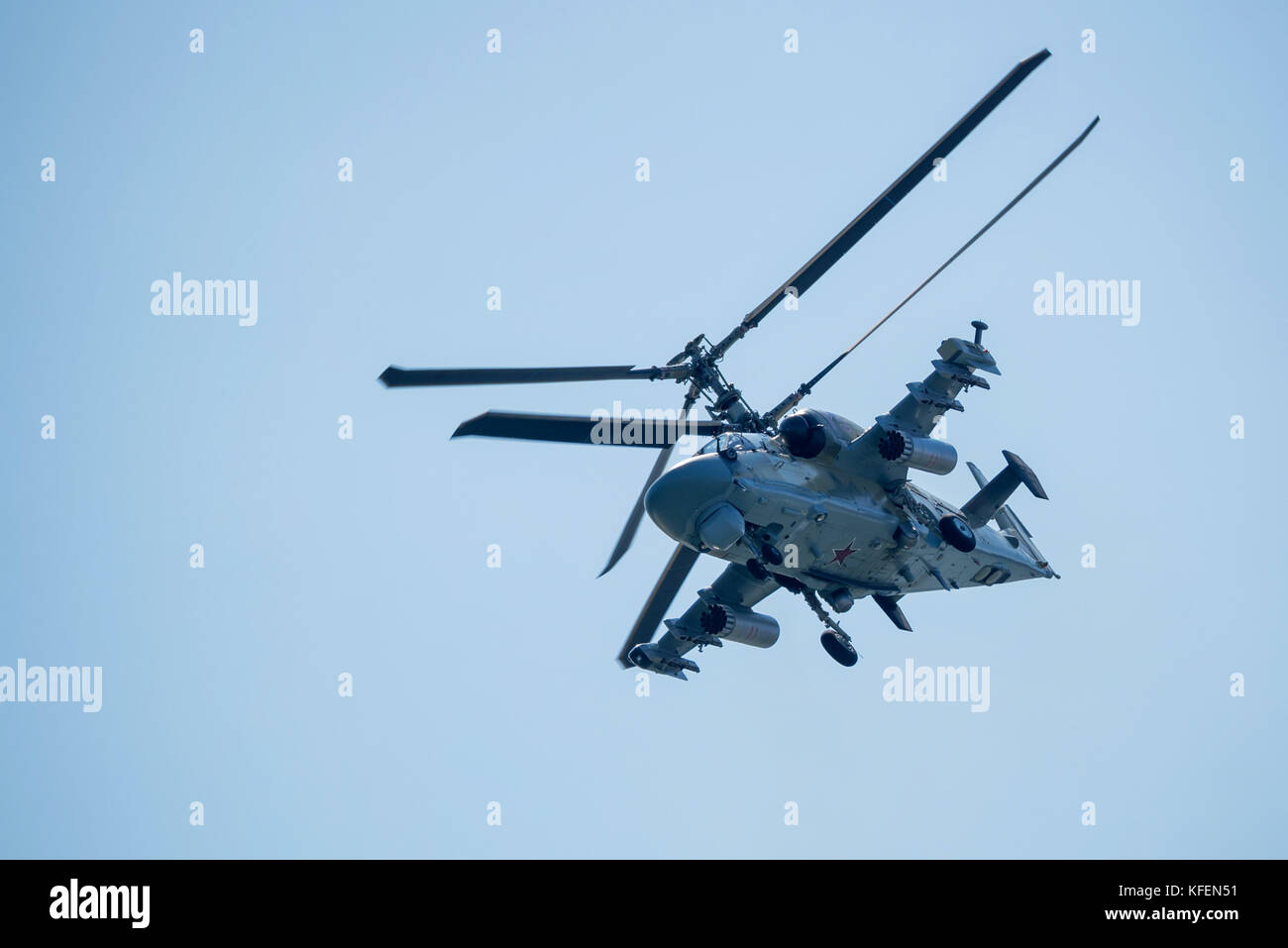 Rostov-on-Don, in Russia - agosto, 2017: Kamov Ka-52 Foto Stock