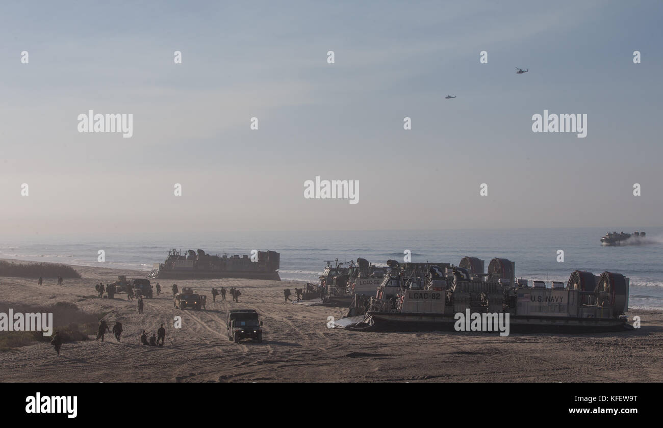 Landing Craft cuscino d'aria Foto Stock