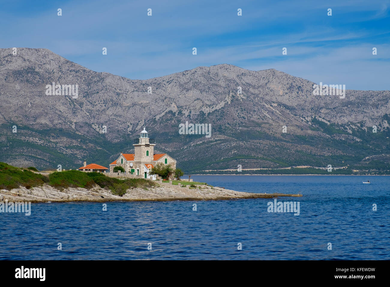 Foto del faro di sucuraj in Croazia Foto Stock