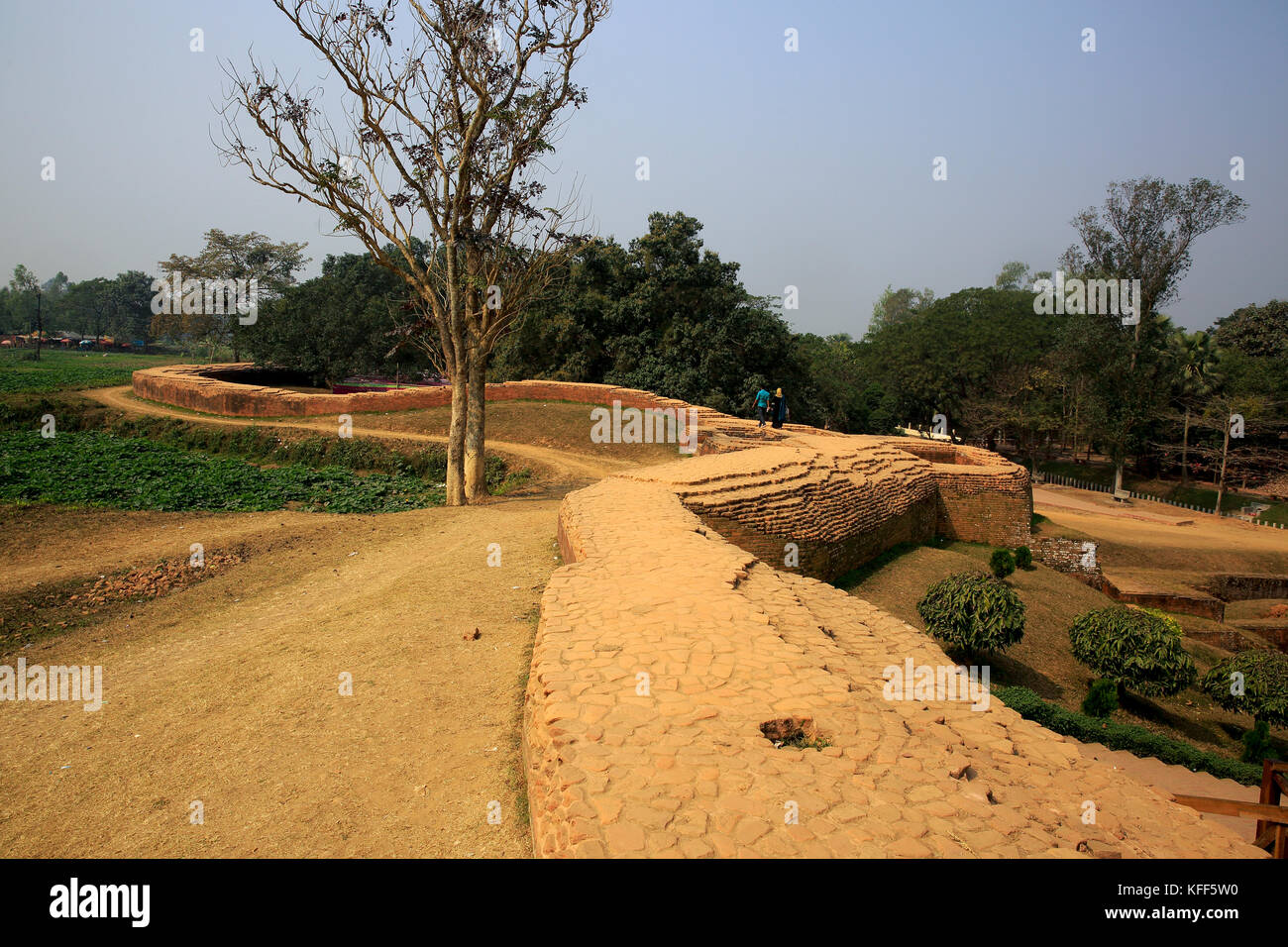 Mahasthangarh è il più antico sito archeologico in Bangladesh. Essa risale al 700 a.c. e fu l'antica capitale del regno pundra. bogra, bang Foto Stock