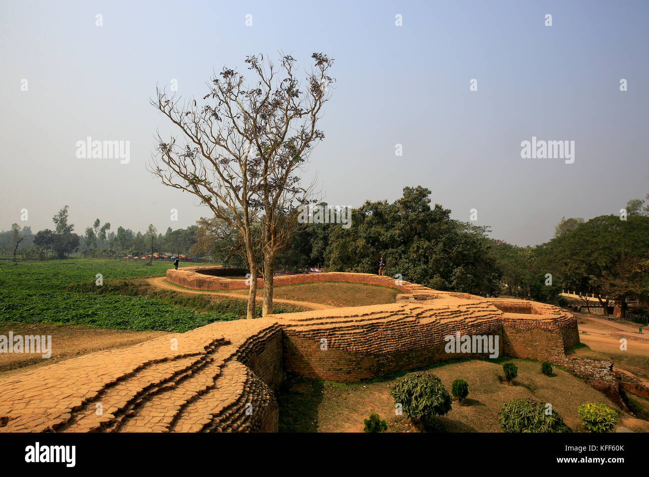Mahasthangarh è il più antico sito archeologico in Bangladesh. Essa risale al 700 a.c. e fu l'antica capitale del regno pundra. bogra, bang Foto Stock