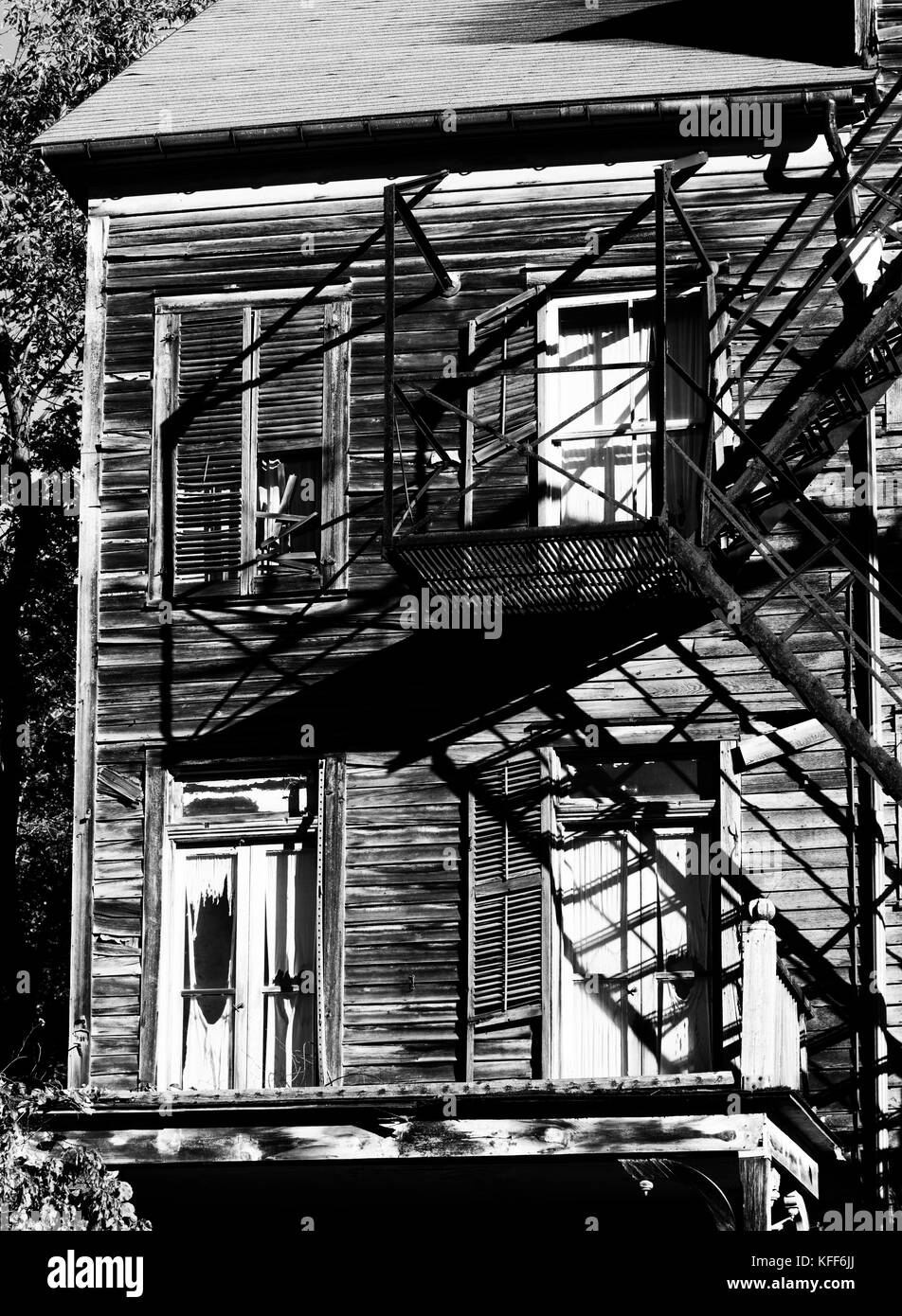 Lo storico e fatiscente Wallooomsac Inn, Bennington, Vermont, Stati Uniti Foto Stock