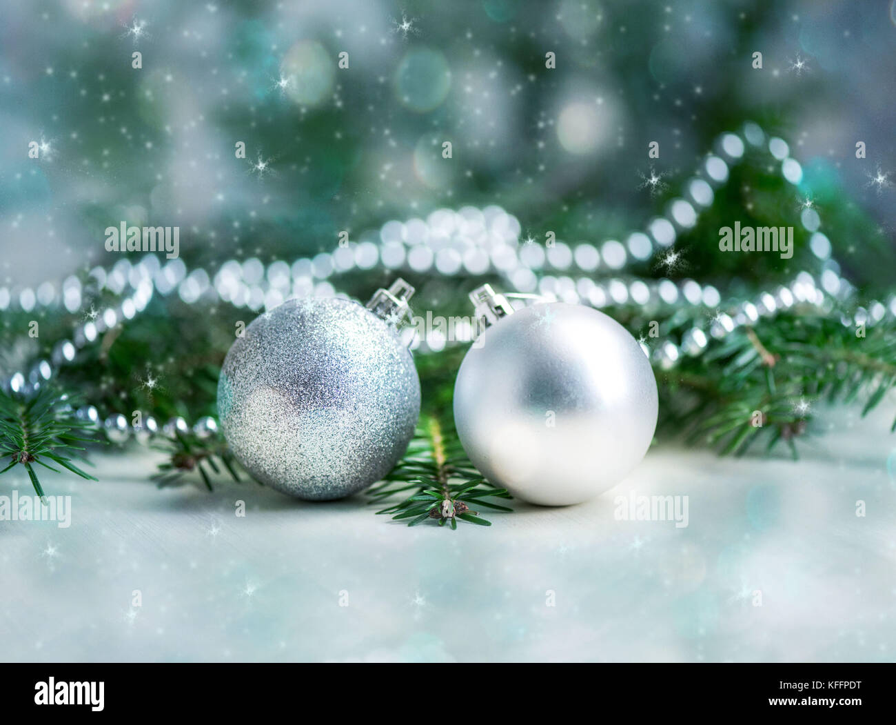 Natale e Anno nuovo sfondo per le vacanze Foto Stock