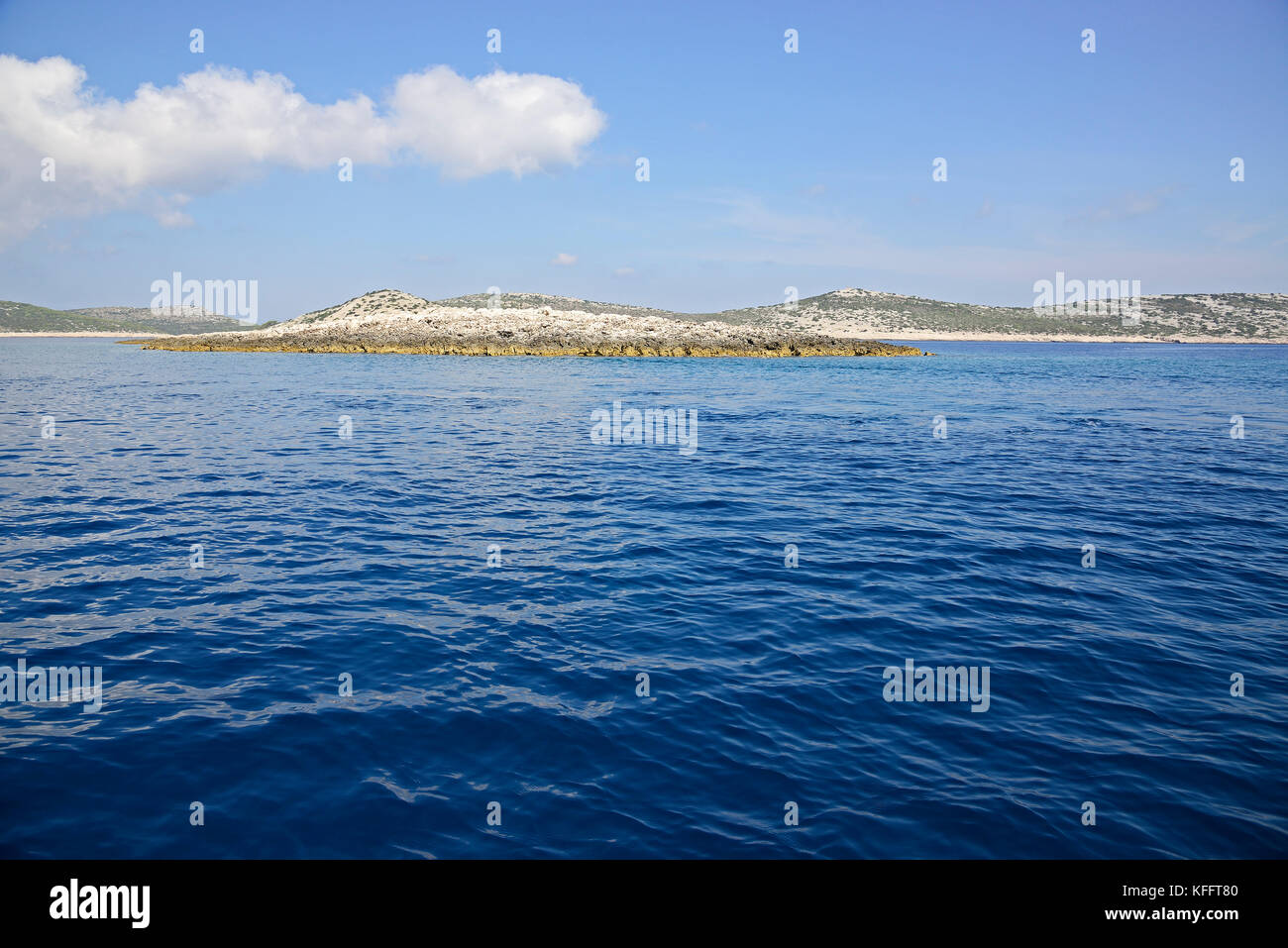 Isole di Kornati, mare adriatico, mare mediterraneo, DALMAZIA, CROAZIA Foto Stock