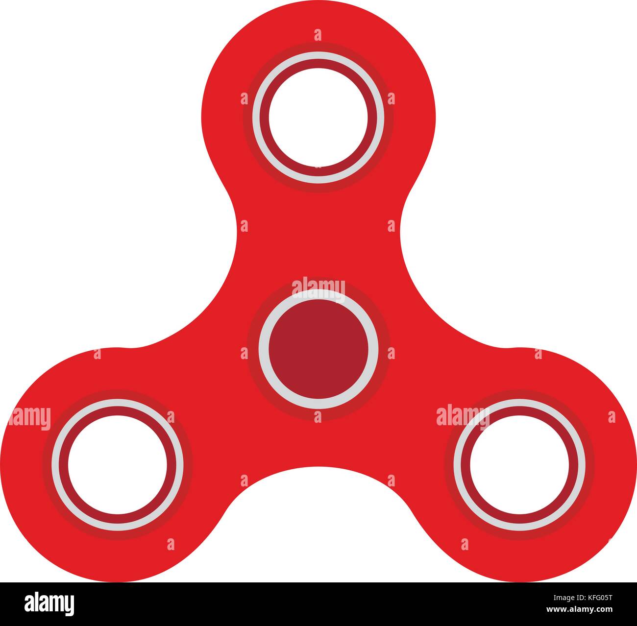 Spinner agitano: mano. spinner toy anti stress, il rilassamento e la rotazione, illustrazione vettoriale Illustrazione Vettoriale
