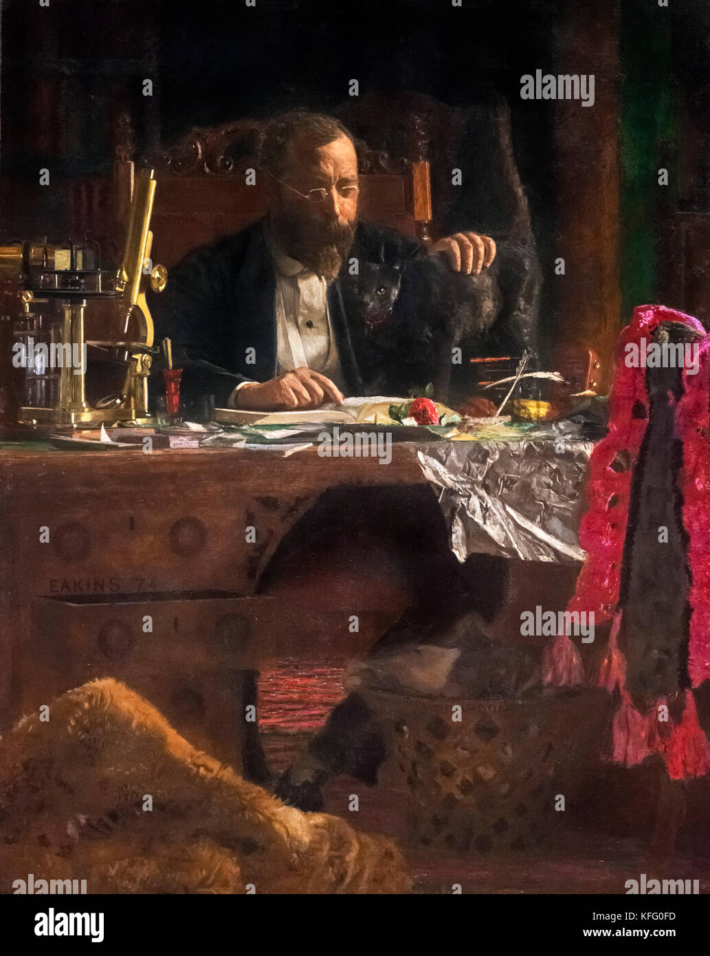 Il professor Beniamino Howard Rand da Thomas Eakins (1844-1916), olio su tela, 1889 Foto Stock