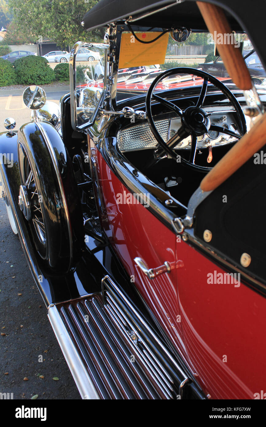 1930 Cadillac rumble seat roadster v16 Foto Stock