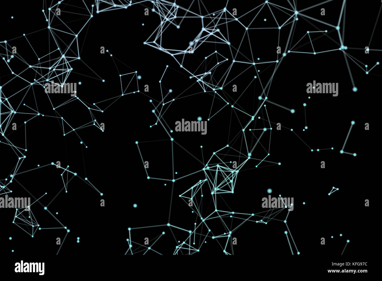 Concetto di rete, di comunicazione di internet. 3d'illustrazione. Foto Stock