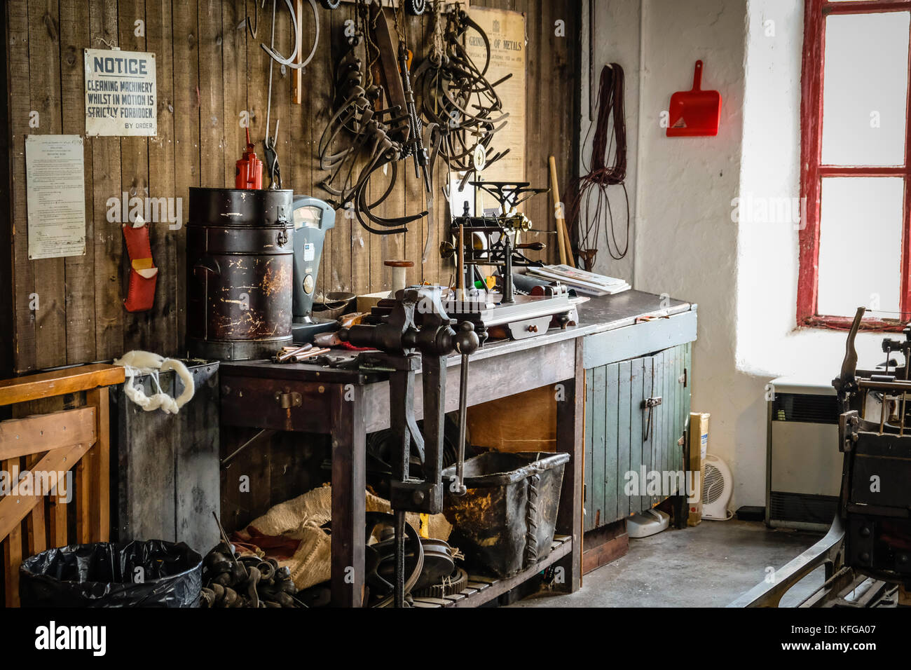 Leeds industrial museum, Armley Mills, West Yorkshire. Foto Stock