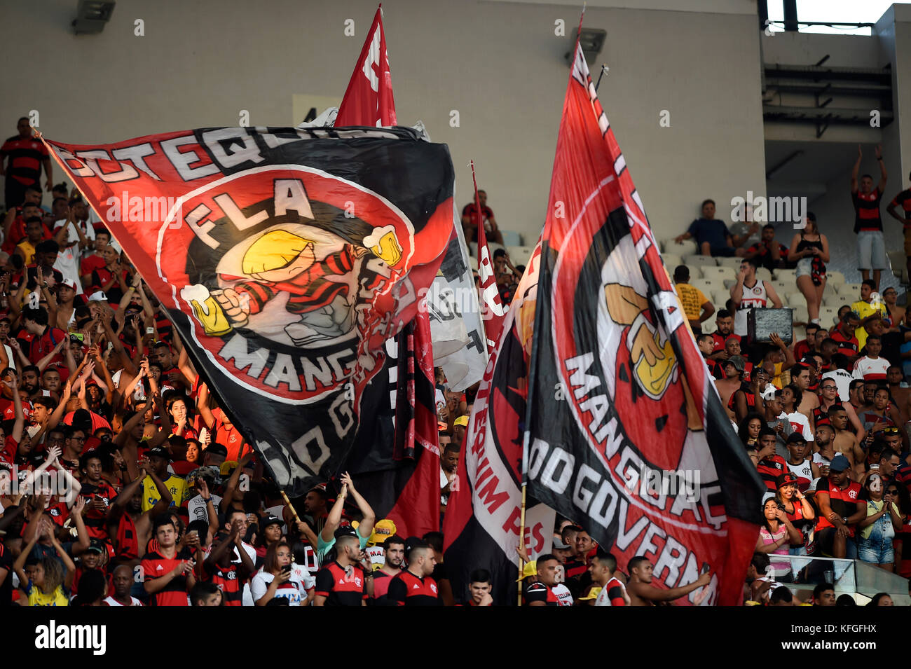 Rio de Janeiro - Brasile 17 giugno 2017 partita di calcio tra flamengo e vasco al Maracanã stadium nella parte settentrionale della città Foto Stock