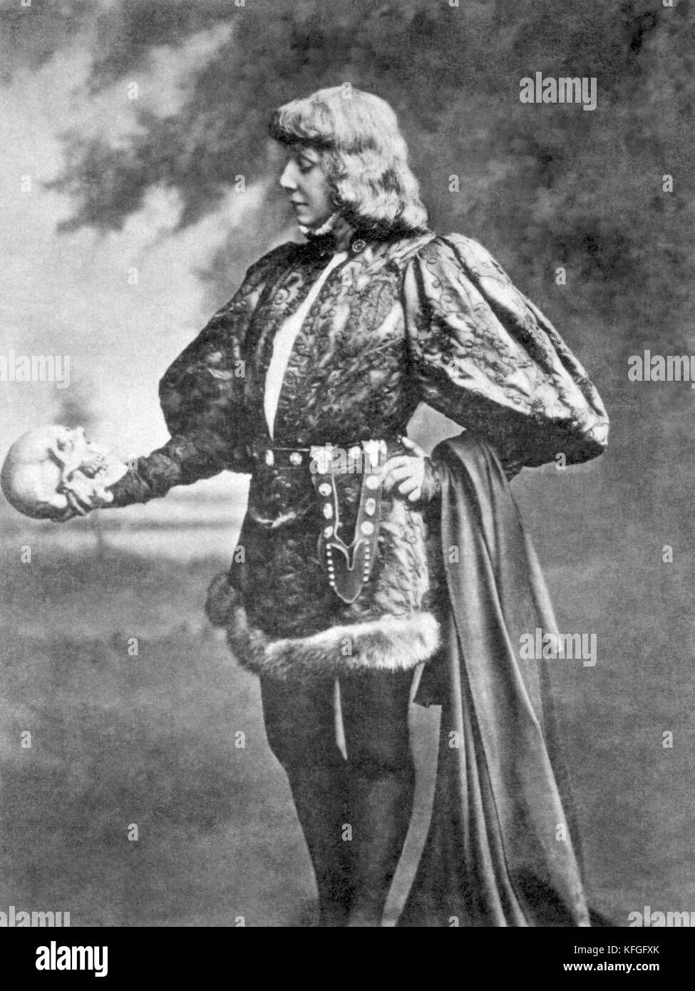 Hamlet il principe Amleto è il carattere del titolo e protagonista di William Shakespeare la tragedia di Amleto Foto Stock