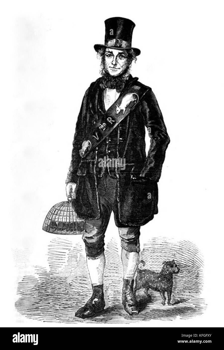 Professionista ratto-catcher, Londra vittoriana Foto Stock