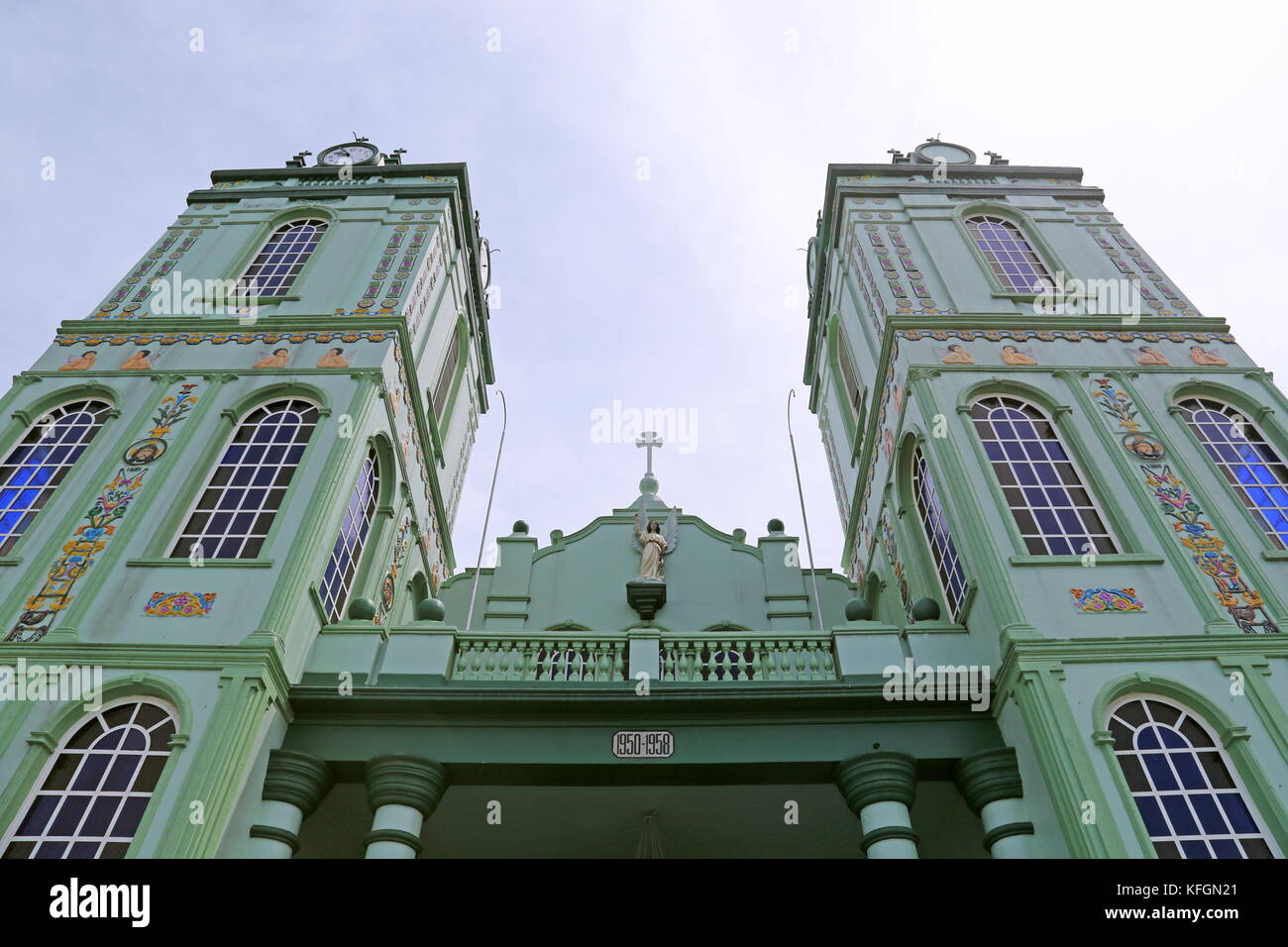 Il Templo Católico de Sarchí Norte (Tempio cattolica del nord Sarchi), Avenida 1, Sarchí, provincia di Alajuela, Costa Rica, America Centrale Foto Stock