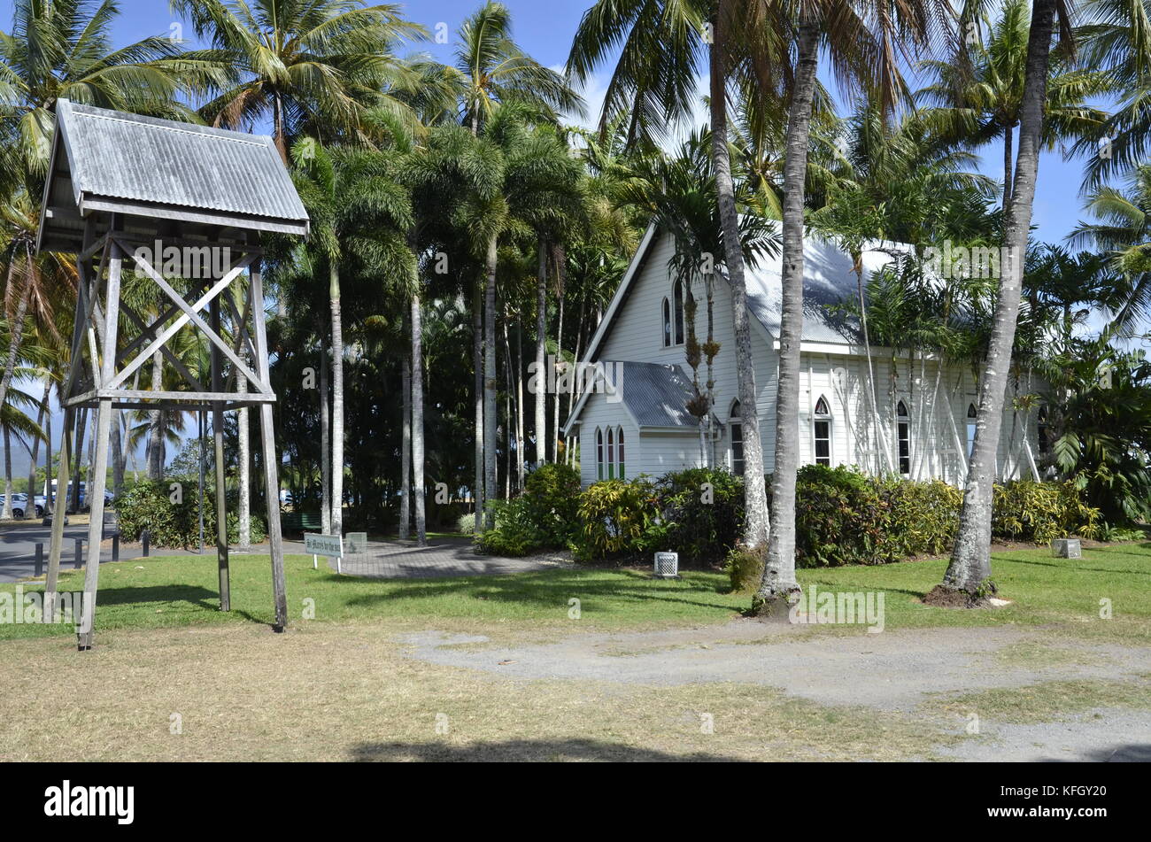 St Mary's dal mare, una cornice di legno chiesa a Port Douglas, Queensland, Australia Foto Stock