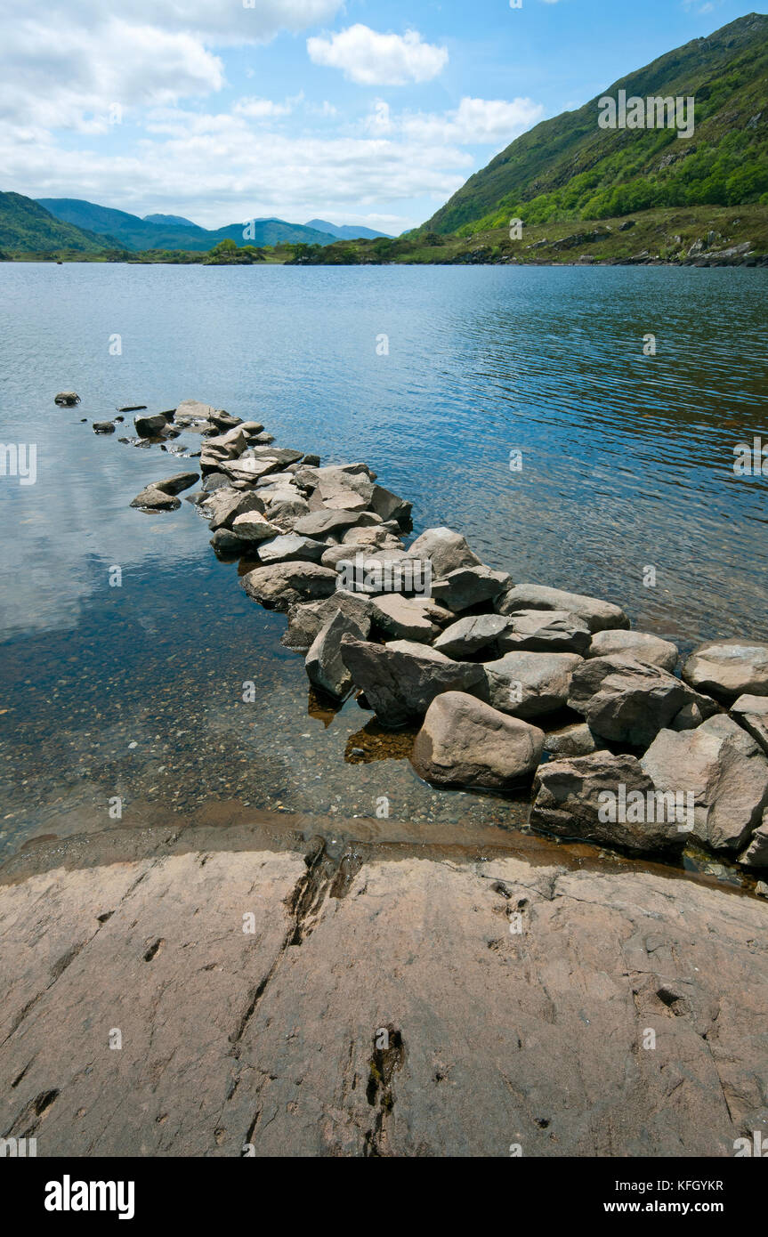 Lago Superiore, Parco Nazionale di Killarney, nella contea di Kerry, Irlanda Foto Stock
