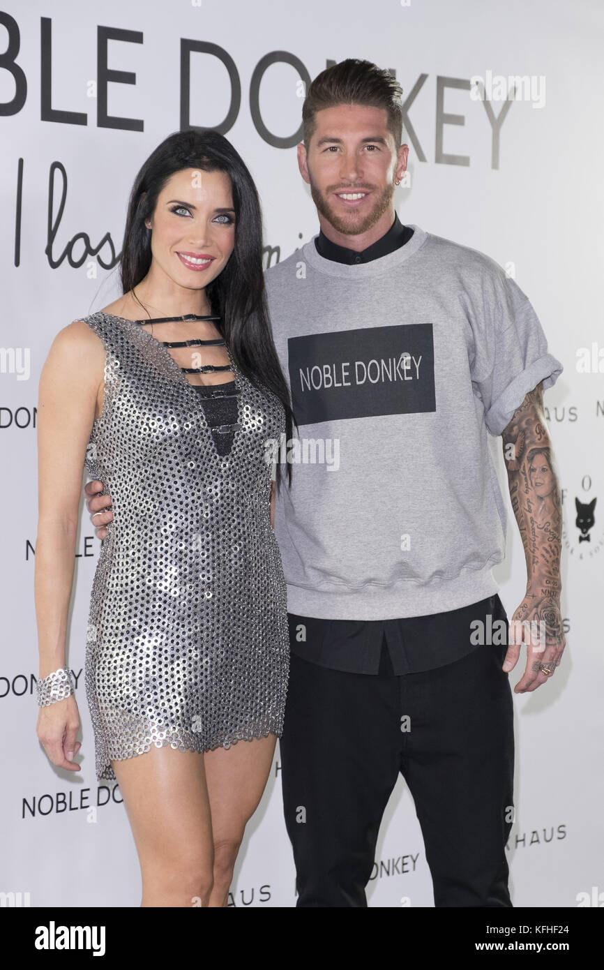 Noble Donkey Fashion Premiere - arrivi con: Sergio Ramos, Pilar Rubio dove: Madrid, Spagna quando: 28 Set 2017 credito: Oscar Gonzalez/WENN.com Foto Stock