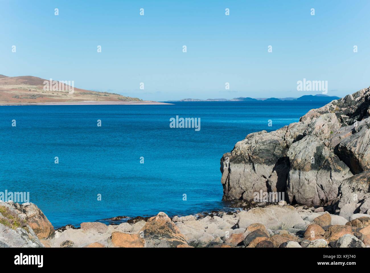 Gruinard Bay beach costa Nord 500 Foto Stock