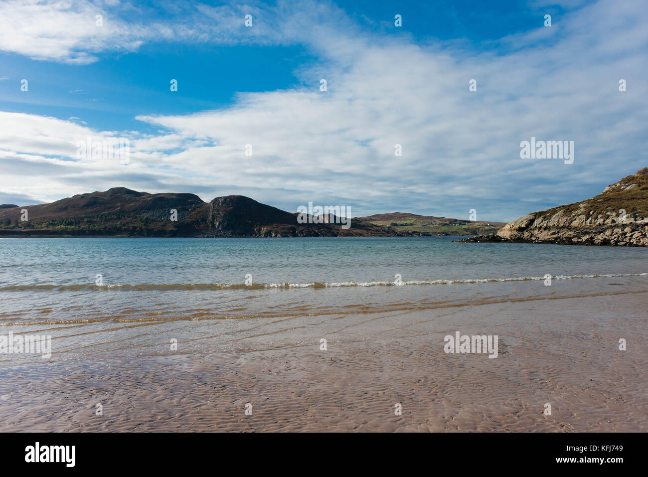 Gruinard Bay beach costa Nord 500 Foto Stock