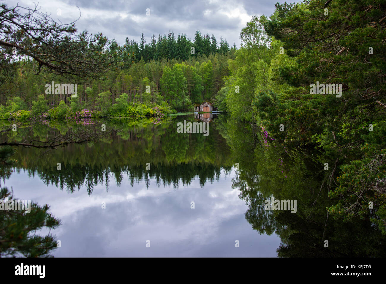 Loch farr, Inverness Shire, Scotland, Regno Unito Foto Stock