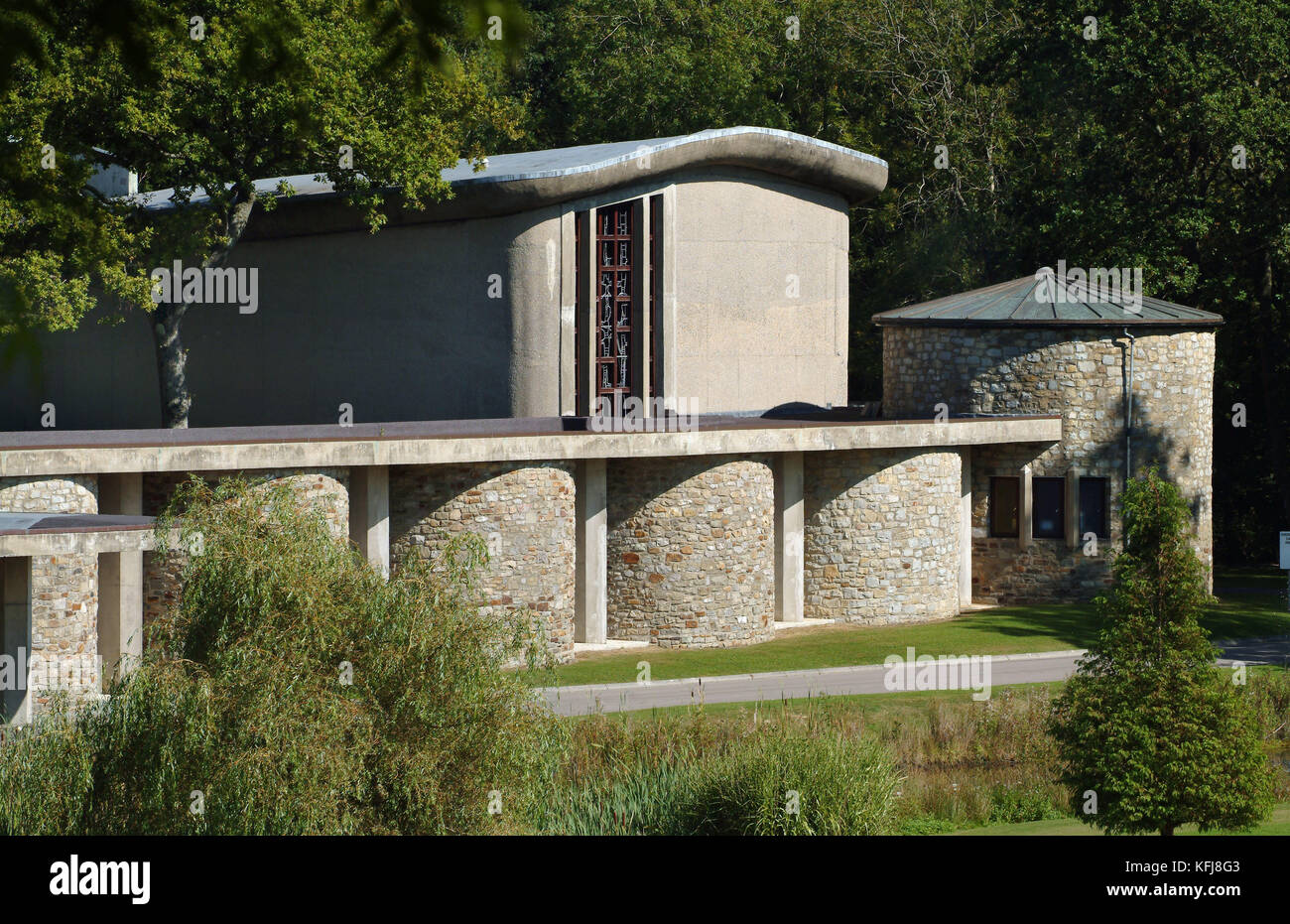 Coychurch crematorio. Bridgend, Galles. Foto Stock