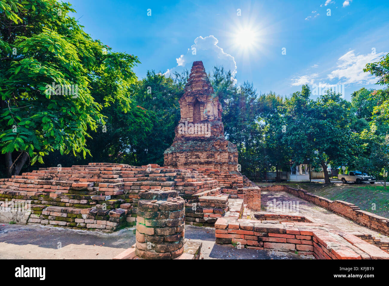 Wiang kum kam antiche rovine di templi in Chiang Mai Thailandia Foto Stock
