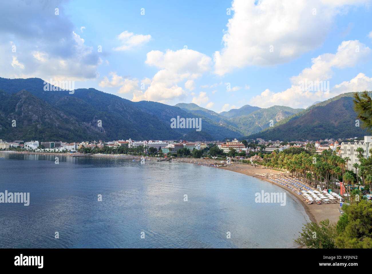 Vista aerea di Icmeler, Marmaris in Turchia Foto Stock