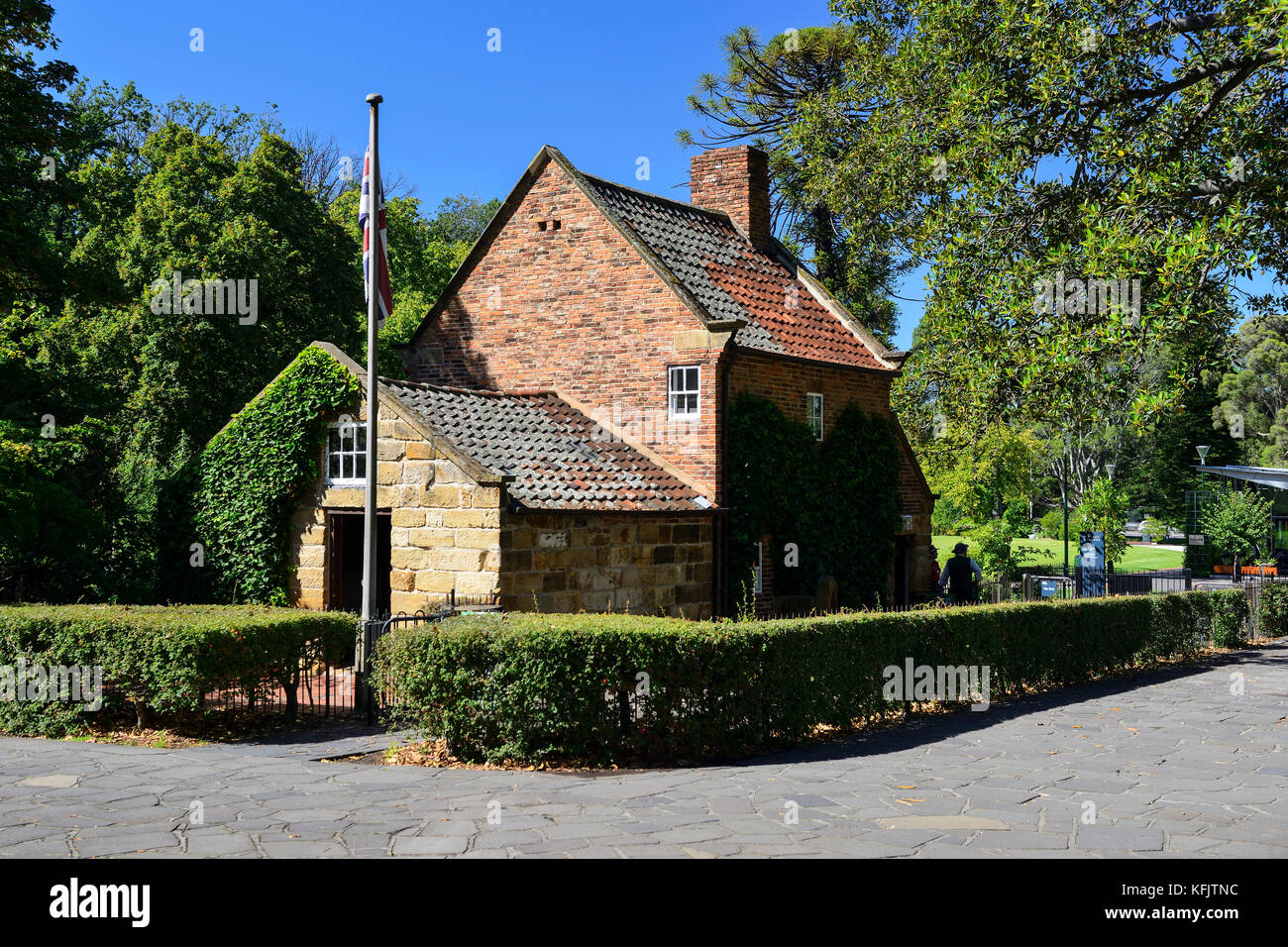 I cuochi' cottage in giardini fitzroy a Melbourne, Victoria, Australia Foto Stock