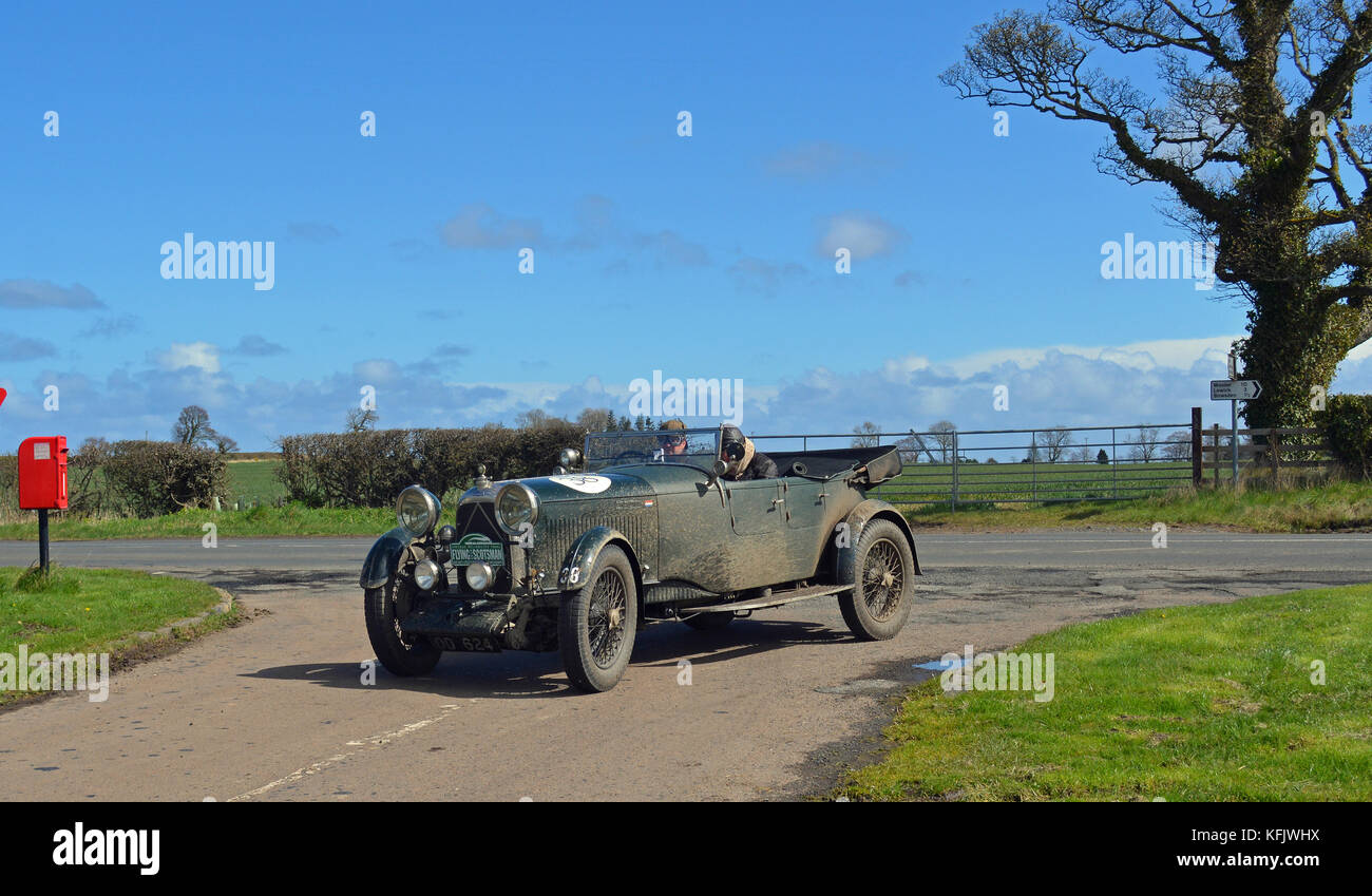 Flying Scotsman eseguire 2016-1927 bentley tourer Foto Stock