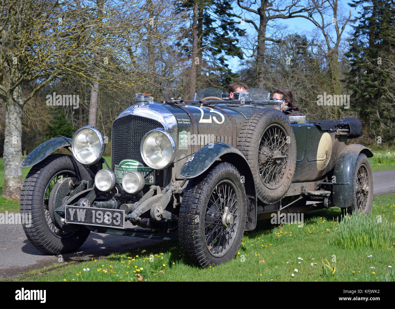 Flying Scotsman eseguire 2016-1928 bentley 4,5 litro Foto Stock