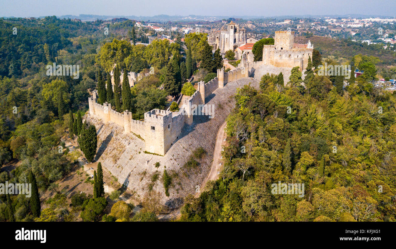Convento di Cristo o Convento de Cristo, Tomar, Ribatejo Provincia, Portogallo Foto Stock