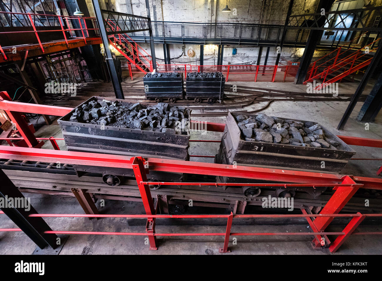 Il National Mining Museum di Newtongrange in Scozia, Regno Unito. Foto Stock