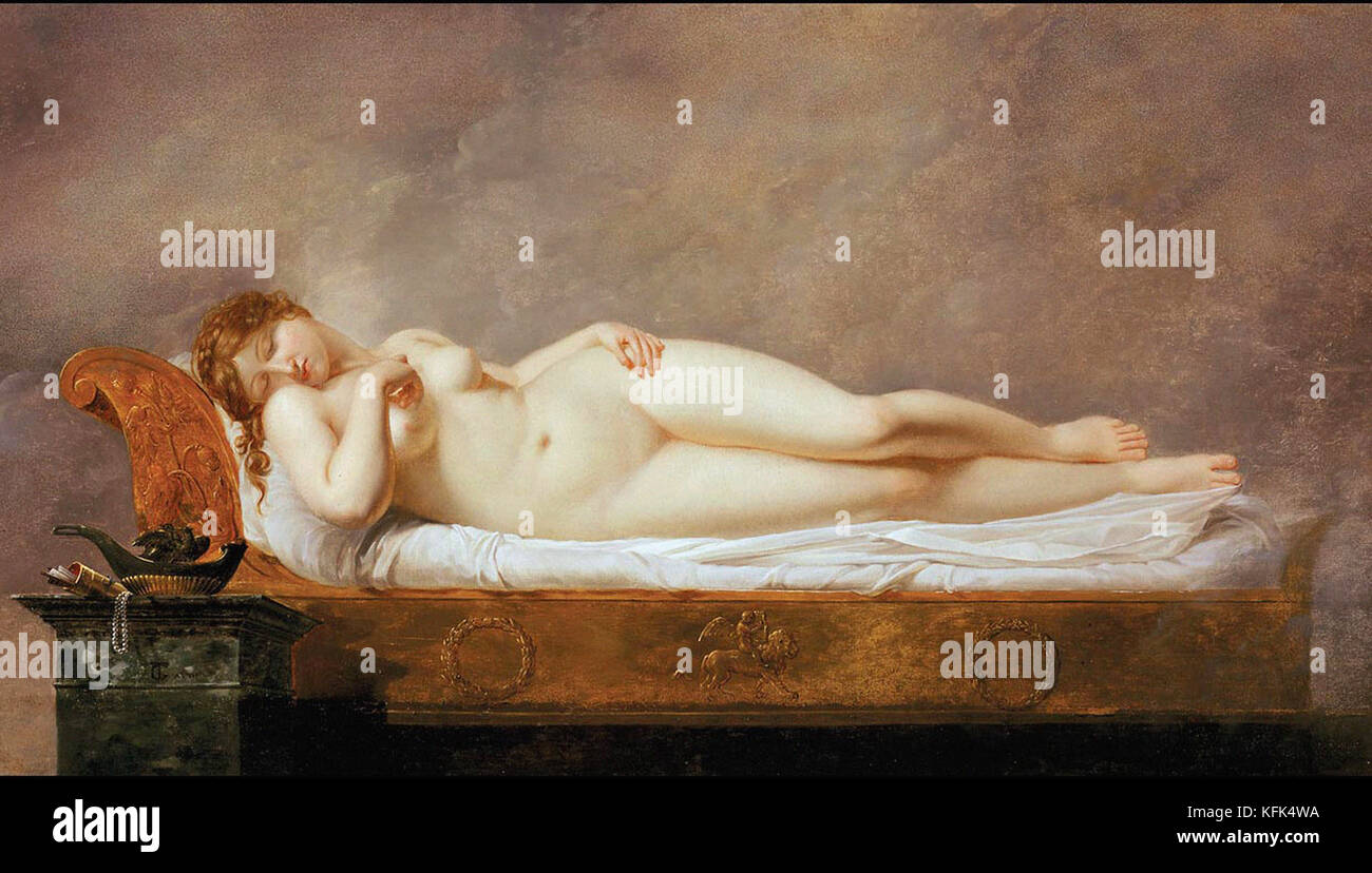 Anne-Louis Girodet de Roucy-Trioson Psiche addormentato Foto Stock