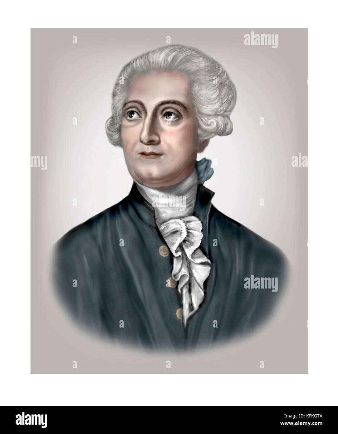Antoine Lavoisier, 1743 - 1794, chimico francese Foto Stock