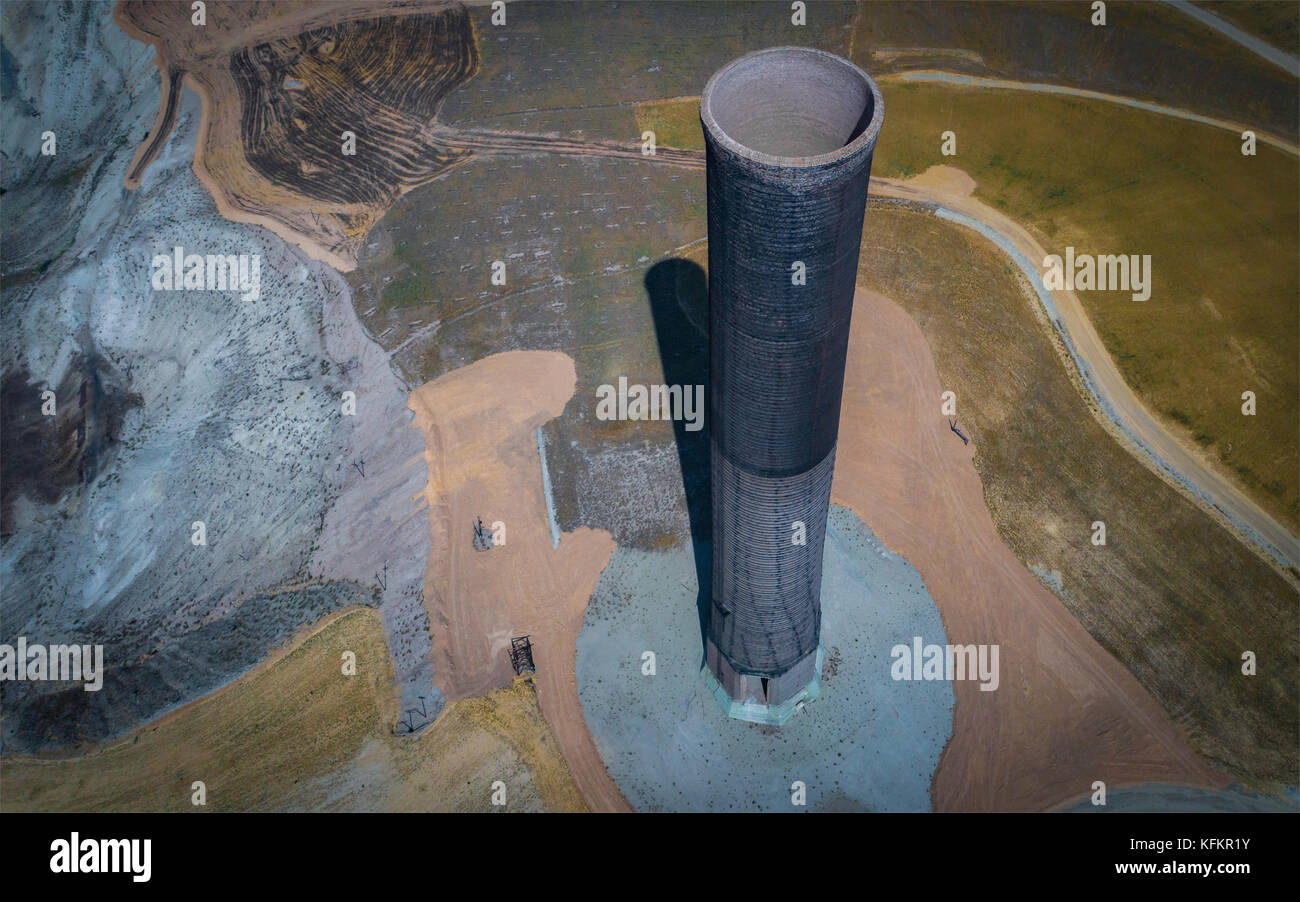 Ritirato fonderia a Pila Foto Stock