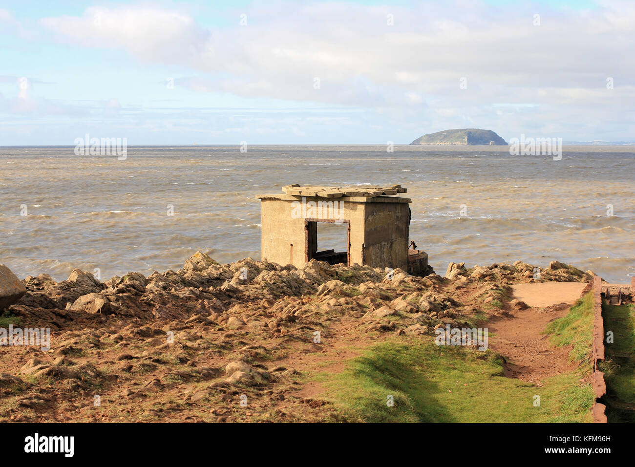 Dismessi brean giù fort in Inghilterra, somerset Foto Stock