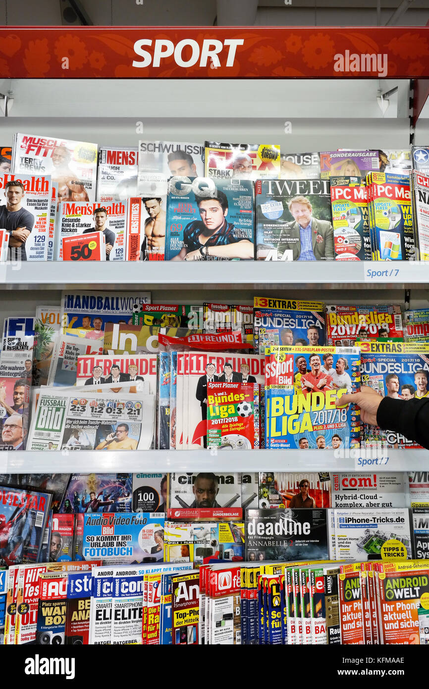 Tedesco riviste di stampa Foto Stock