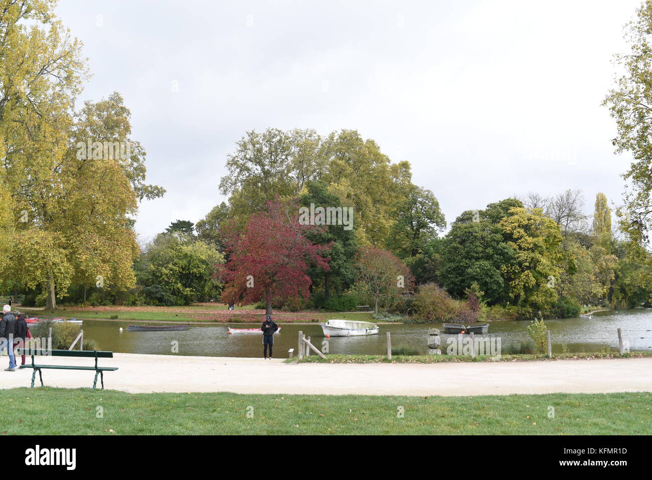 Fotografia di strada al Bois de Vincennes Parigi, Francia Foto Stock