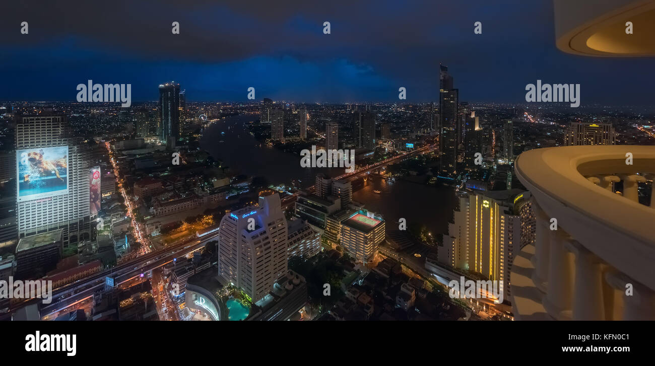 Bangkok, Tailandia,15/09/17/ cityscape visualizza lebua una torre di stato. Foto Stock