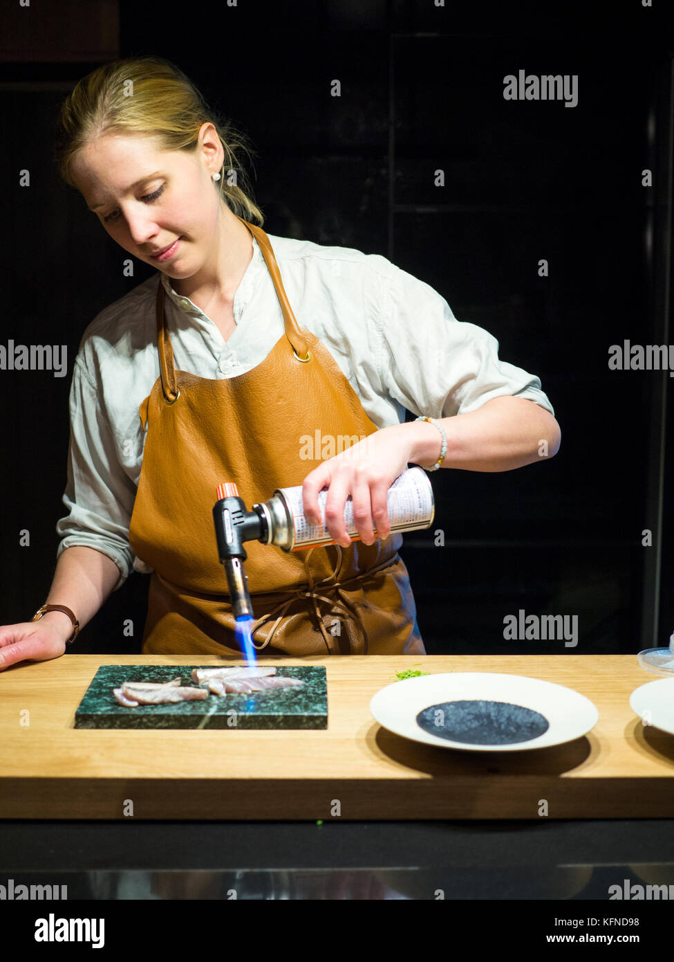 PAI Holmberg di Bifångst, un ristorante a due posti a Gothenberg. Foto Stock