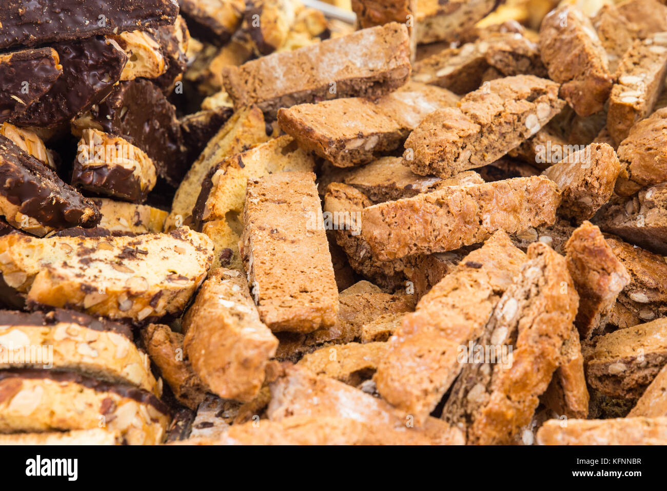 Italiano tradizionale di biscotti biscotti al cioccolato Foto Stock