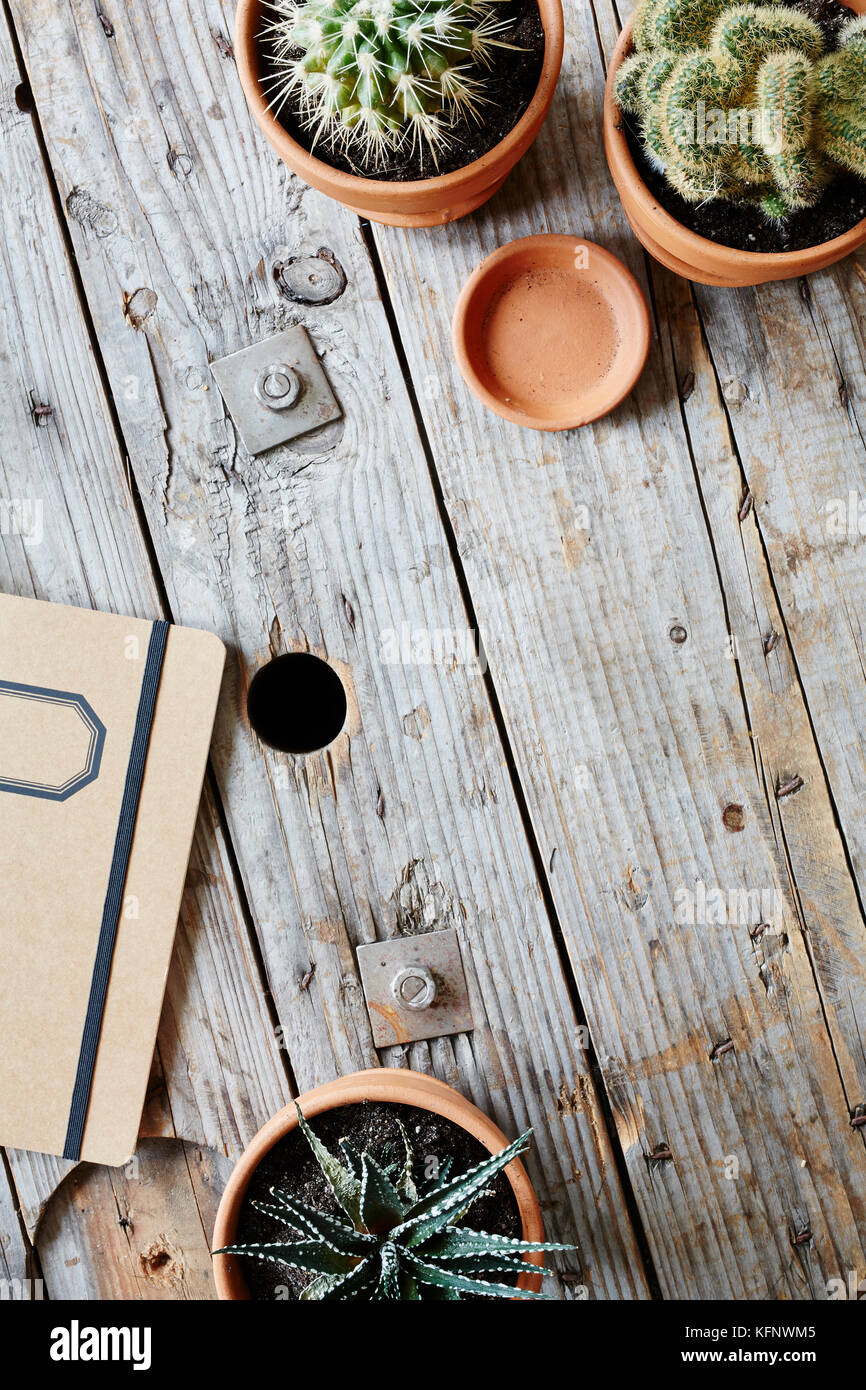 Il design urbano Guerrilla Gardening dei materiali industriali Foto Stock