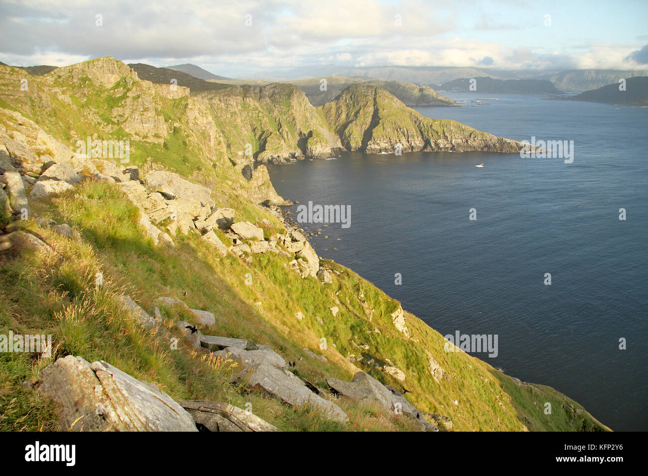 Runde island seascape, Norvegia. Foto Stock