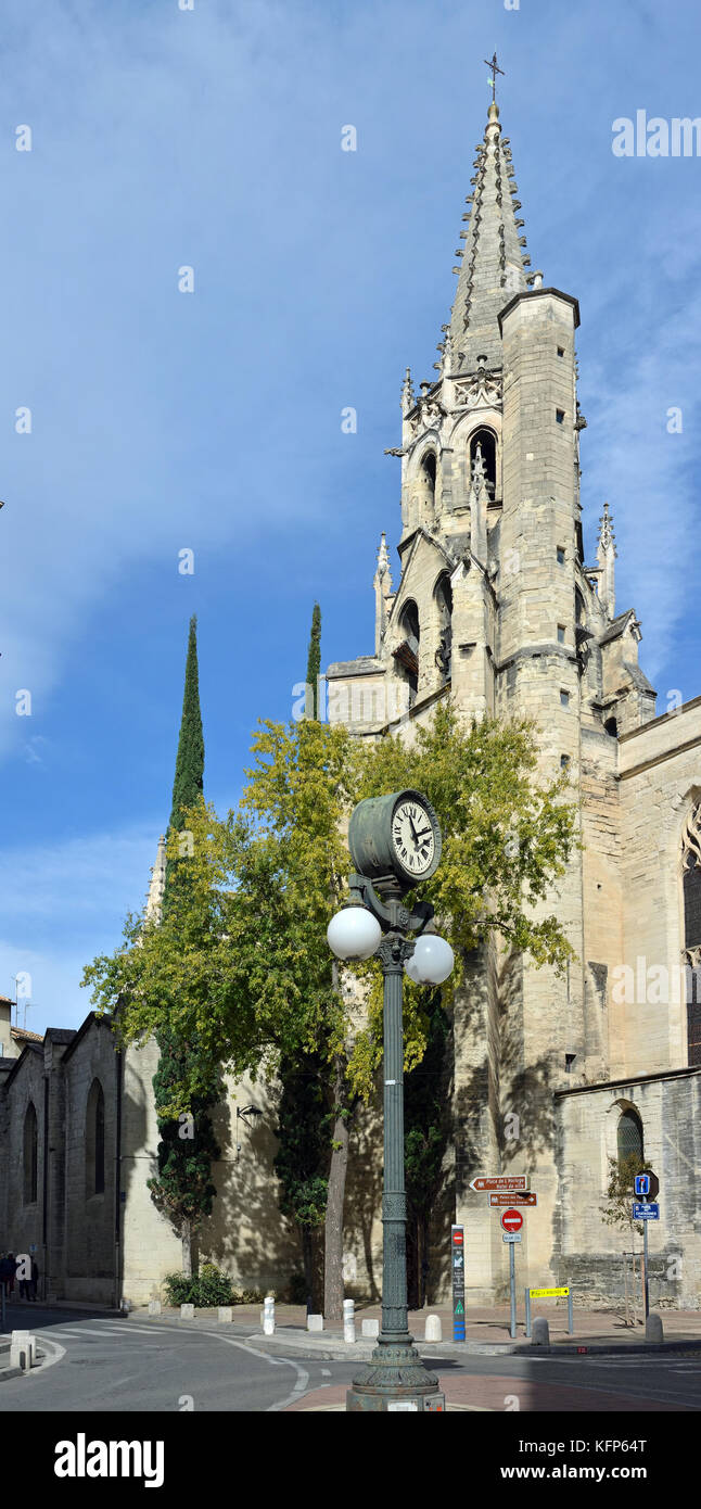 Avignon, Francia - Ottobre 01, 2017: Saint Pierre chiesa nel centro di Avignone, Provenza Francia. Foto Stock